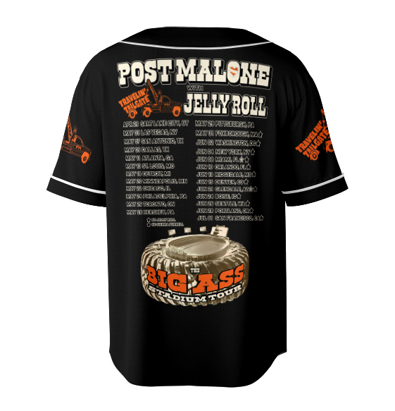 Vintage Post Malone Tour Jersey - Image 3