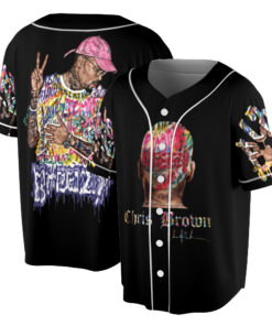 Alternative view of Chris Brown Breezy Bowl XX Tour Jersey, Chris Brown Fan Jersey