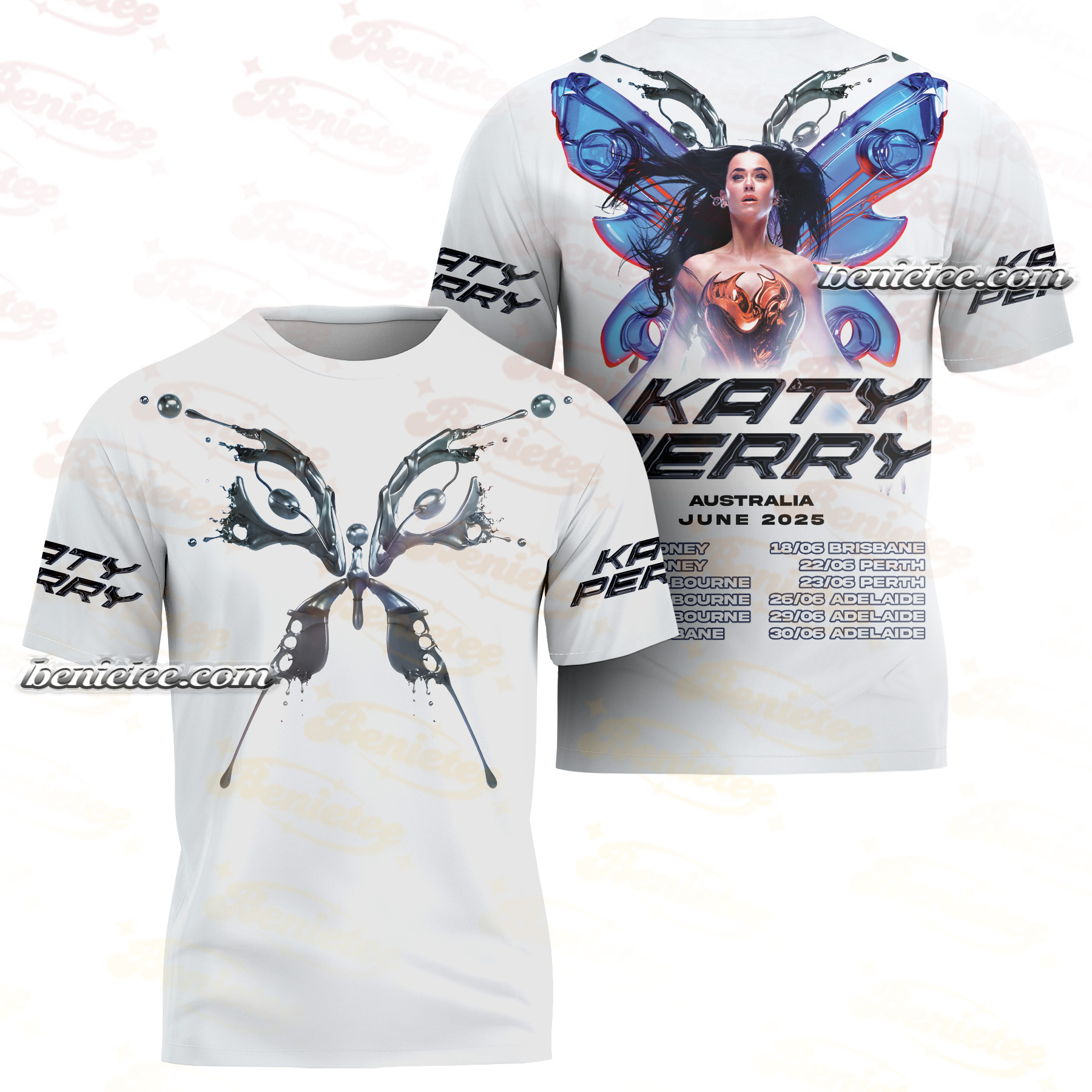 KATY PERRY T-Shirt 3D, Katy Perry The Lifetimes Tour 2025 Tee - Image 2