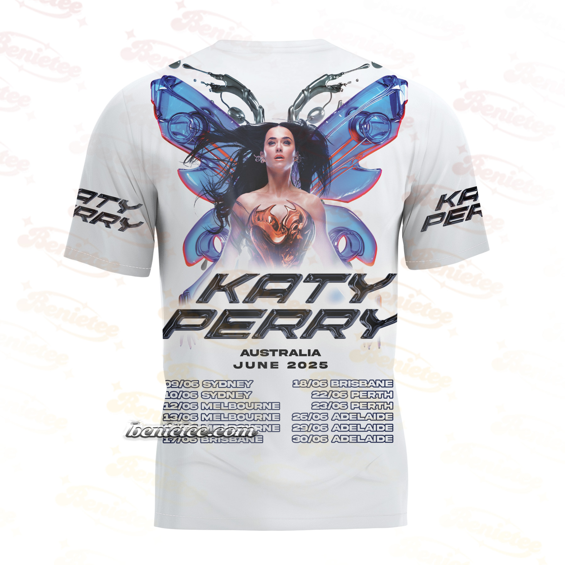 KATY PERRY T-Shirt 3D, Katy Perry The Lifetimes Tour 2025 Tee - Image 3