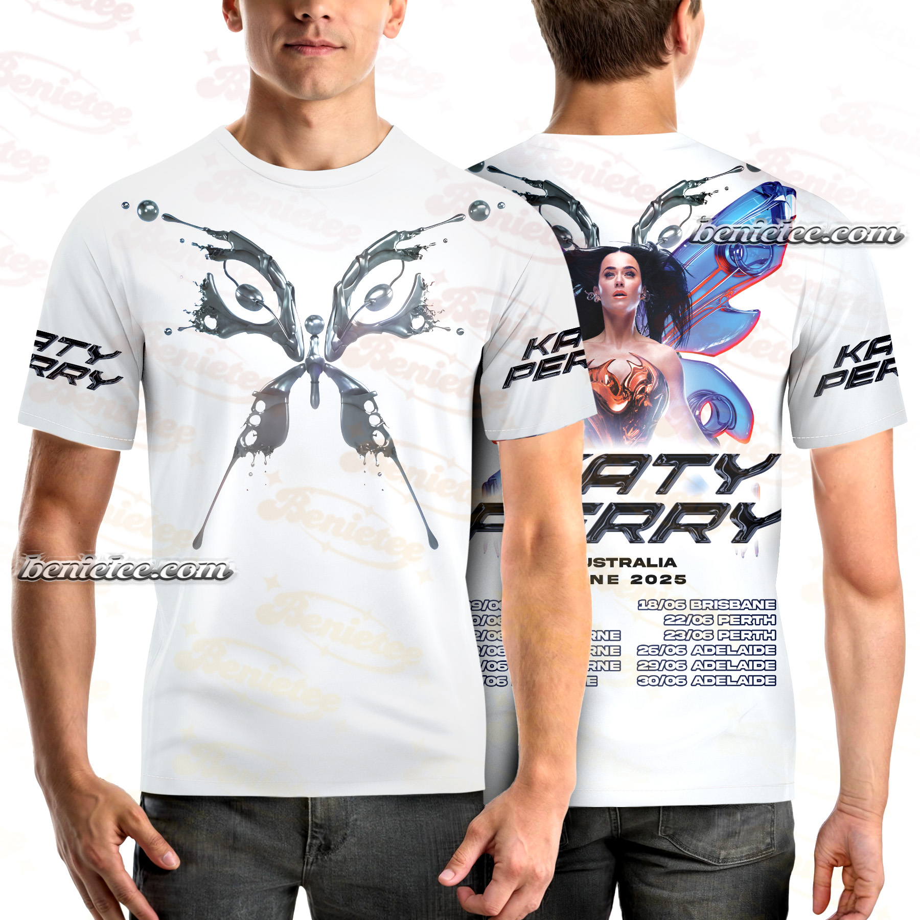 KATY PERRY T-Shirt 3D, Katy Perry The Lifetimes Tour 2025 Tee - Image 4