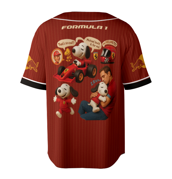 Red Bull Racing F1 Jersey, Snoopy Racing F1 Jersey - Image 3
