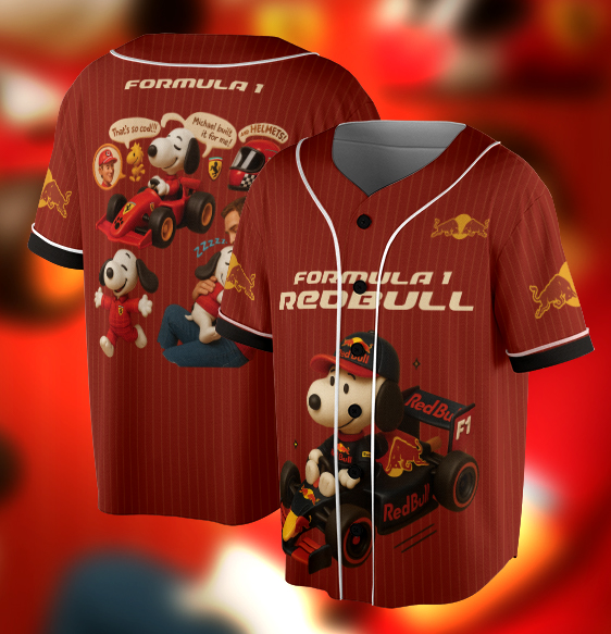 Red Bull Racing F1 Jersey, Snoopy Racing F1 Jersey