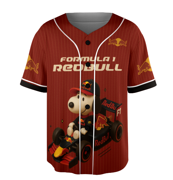 Red Bull Racing F1 Jersey, Snoopy Racing F1 Jersey - Image 5