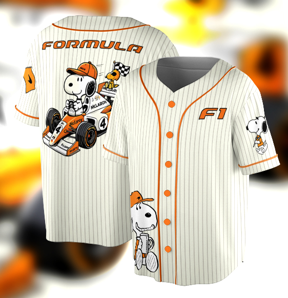 Snoopy Formula 1 car Jersey, Mclaren f1 Car Jersey
