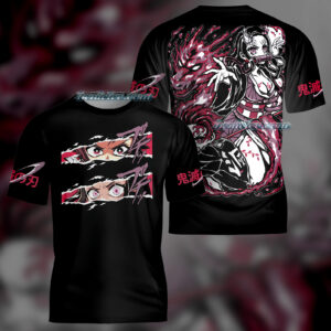 Kamado Nezuko Demon Slayer Tee 3D, Anime T-Shirt
