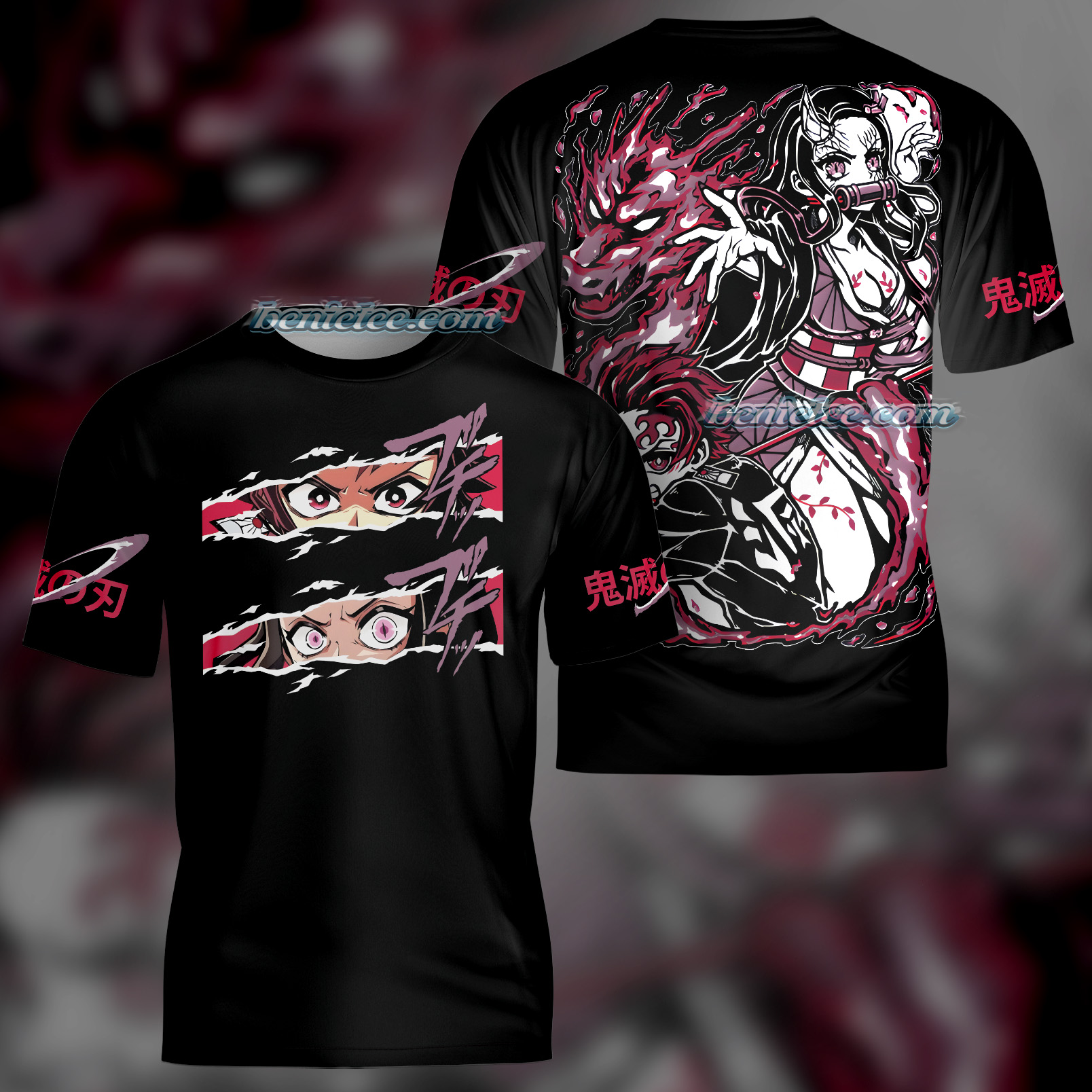 Kamado Nezuko Demon Slayer Tee 3D, Anime T-Shirt