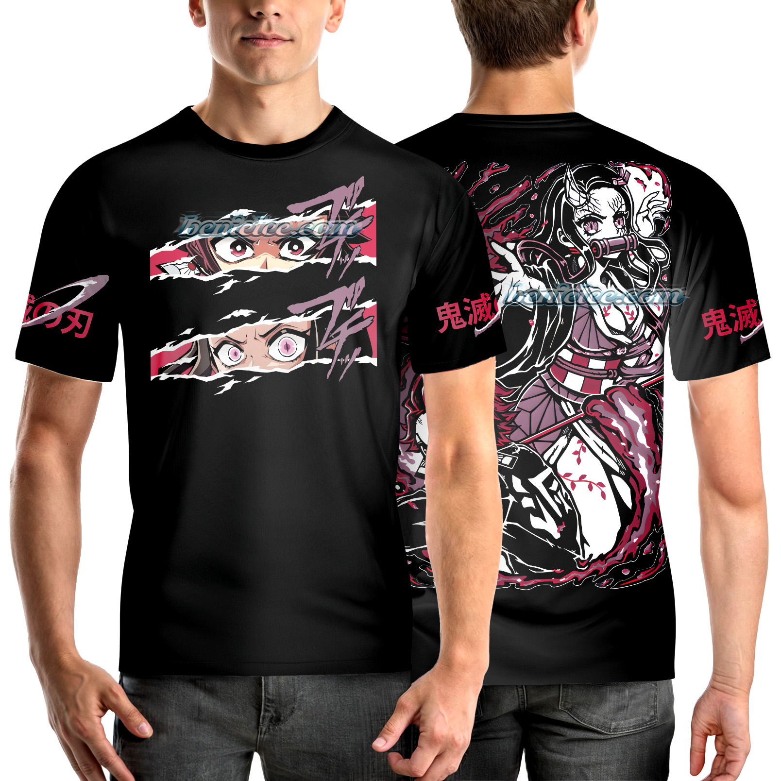 Kamado Nezuko Demon Slayer Tee 3D, Anime T-Shirt - Image 2