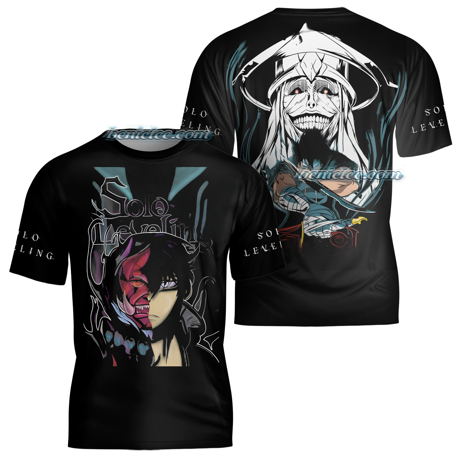 Solo Leveling T-Shirt 3D, Vintage Anime Hunter Tee - Image 2