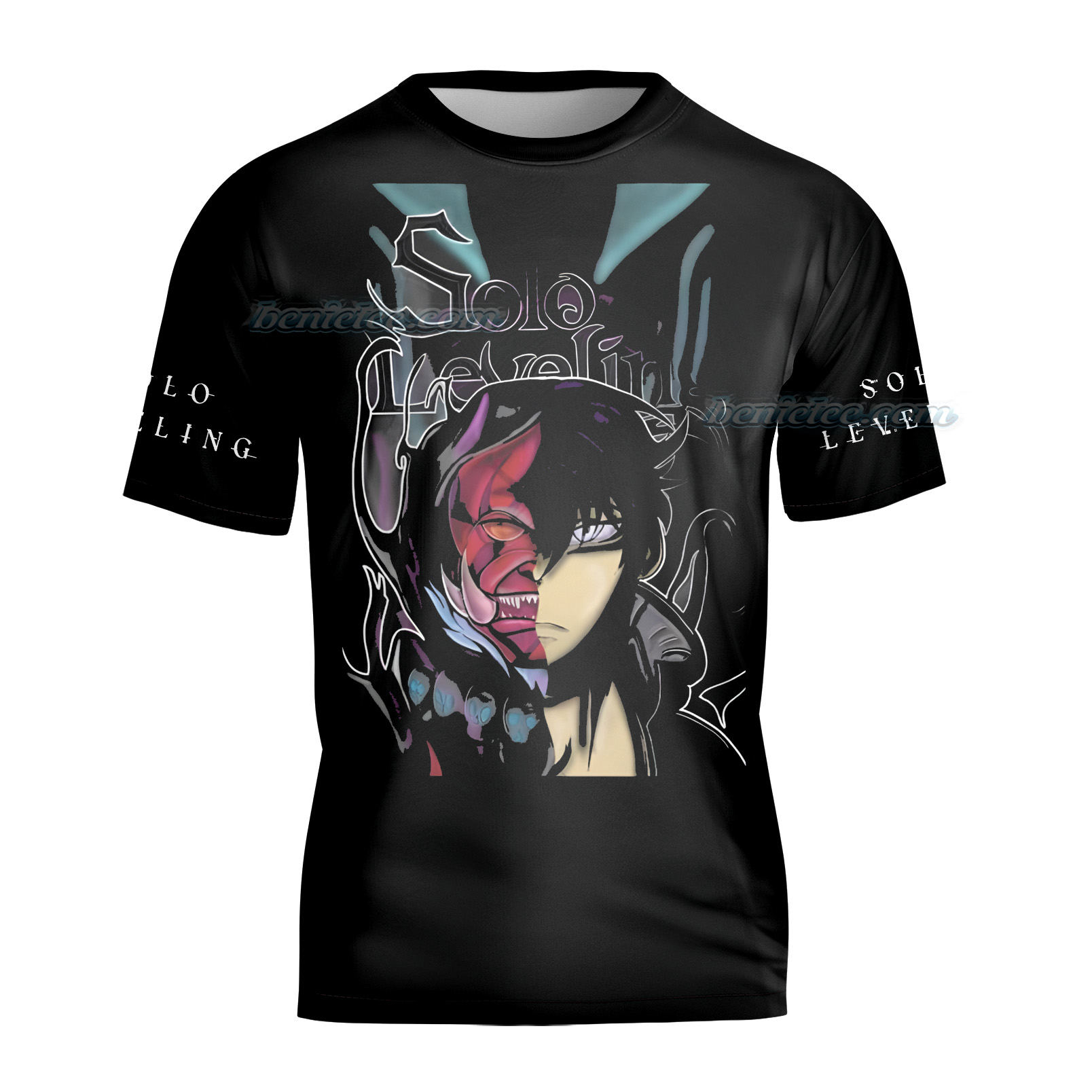 Solo Leveling T-Shirt 3D, Vintage Anime Hunter Tee - Image 5