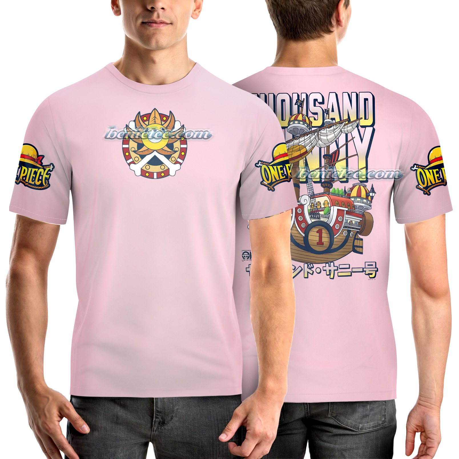 Luffy One Piece Anime Shirt 3D, Straw Hat Pirates Manga Shirt, Luffy Brothers - Image 2