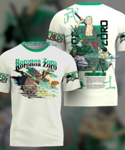 Zoro One Piece Anime Shirt 3D, Zoro Roronoa – Anime T-Shirt