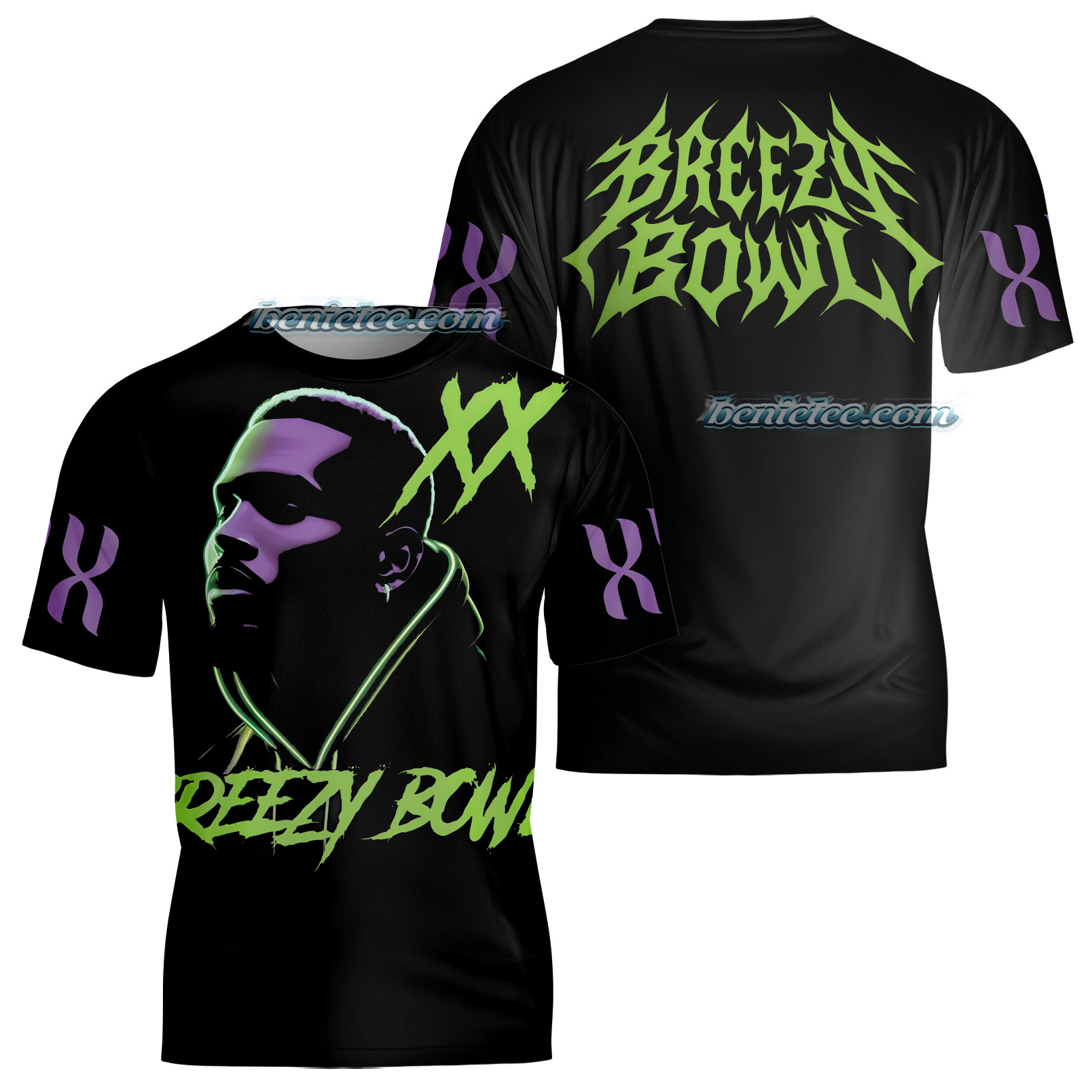 Chris Brown Shirt 3D, Breezy Bowl XX Tour Shirt - Image 3