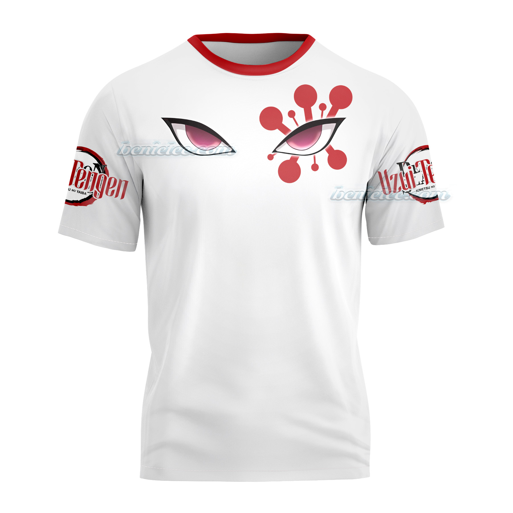 Demon Kokushibo Anime T-shirt 3D, Anime Manga Shirt - Image 2