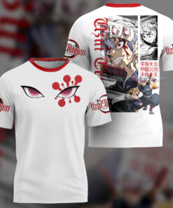 Demon Kokushibo Anime T-shirt 3D, Anime Manga Shirt