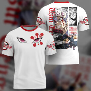 Demon Kokushibo Anime T-shirt 3D, Anime Manga Shirt