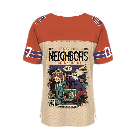 J Cole, NEIGHBORS Think I'm Sellin Dope! J Cole Football Jersey - Image 5