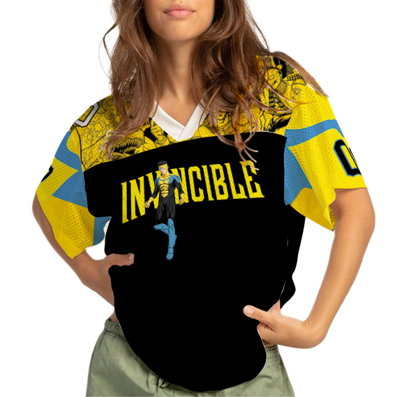 Limited Invincible Mark Grayson Superhero Football Jersey, Superhero Football Jersey - Image 5