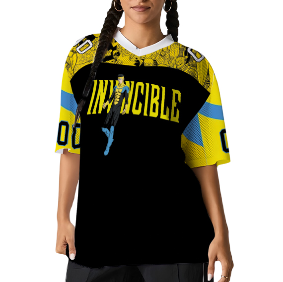 Limited Invincible Mark Grayson Superhero Football Jersey, Superhero Football Jersey - Image 6