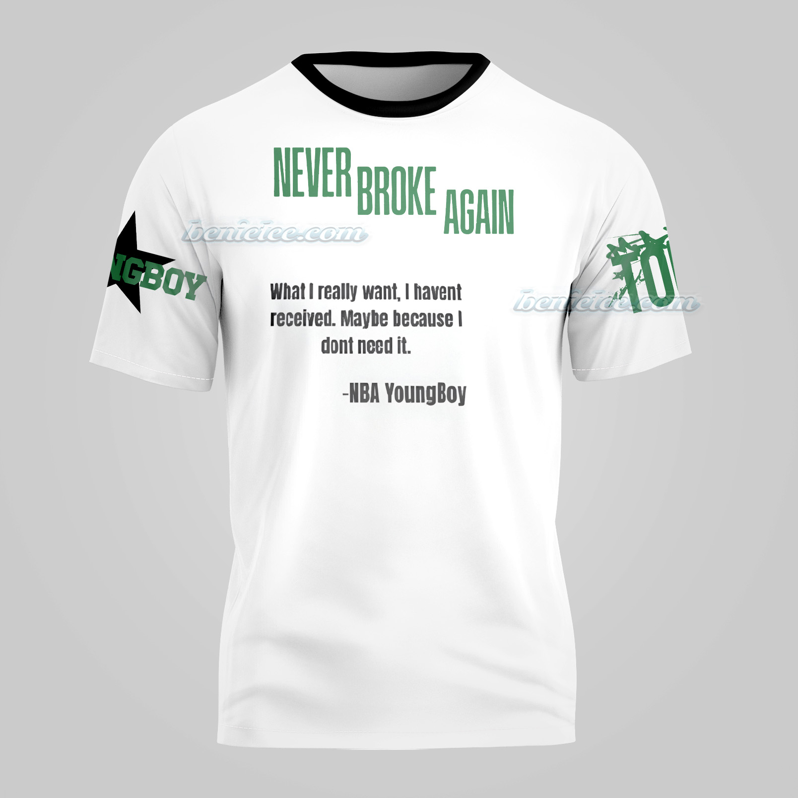 Vintage NBA Youngboy Never Broke Again 3D T-Shirt - Image 2