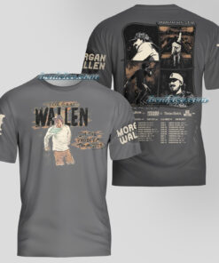 Alternative view of Vintage Wallen Two-sided 3D Shirt, Country Music Morgan Shirt 3D, Retro Music Tour Shirt