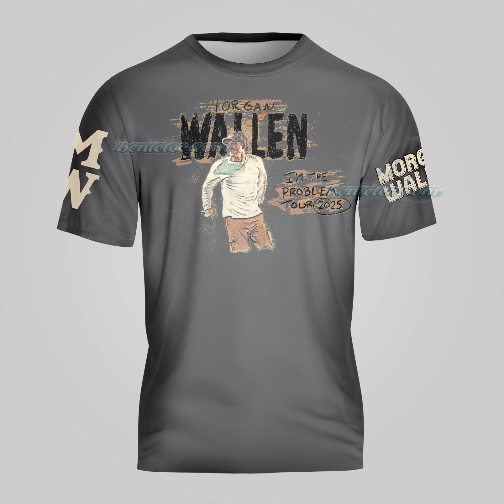 Vintage Wallen Two-sided 3D Shirt, Country Music Morgan Shirt 3D, Retro Music Tour Shirt - Image 4