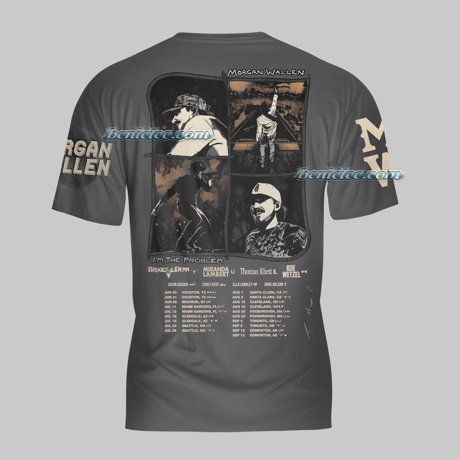 Vintage Wallen Two-sided 3D Shirt, Country Music Morgan Shirt 3D, Retro Music Tour Shirt - Image 5