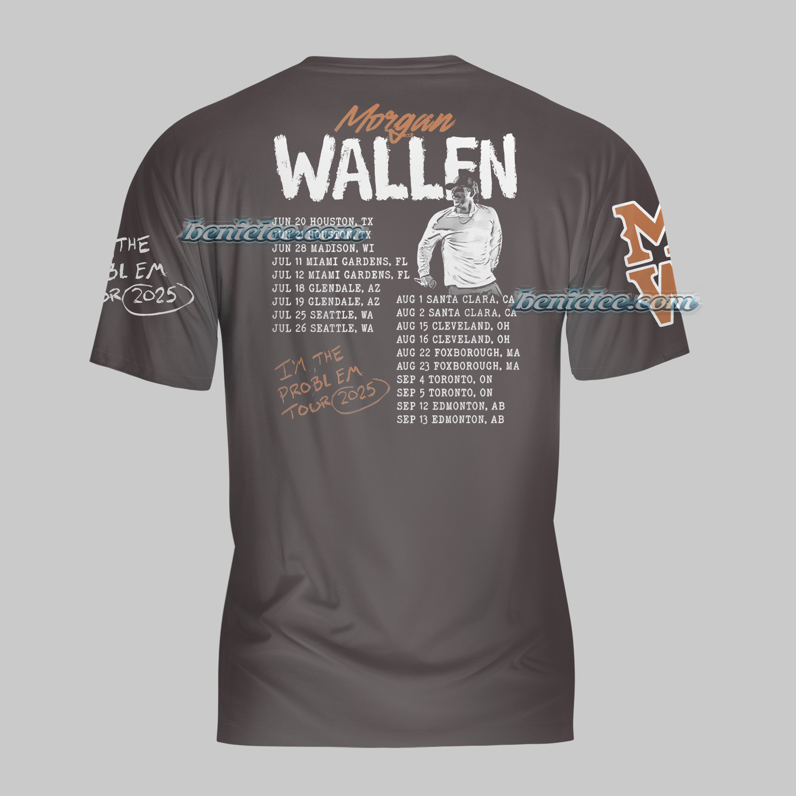 I’m The Problem Tour 2025 Shirt, Morgan Wallen 3D Shirt, Country Music Morgan Shirt - Image 4