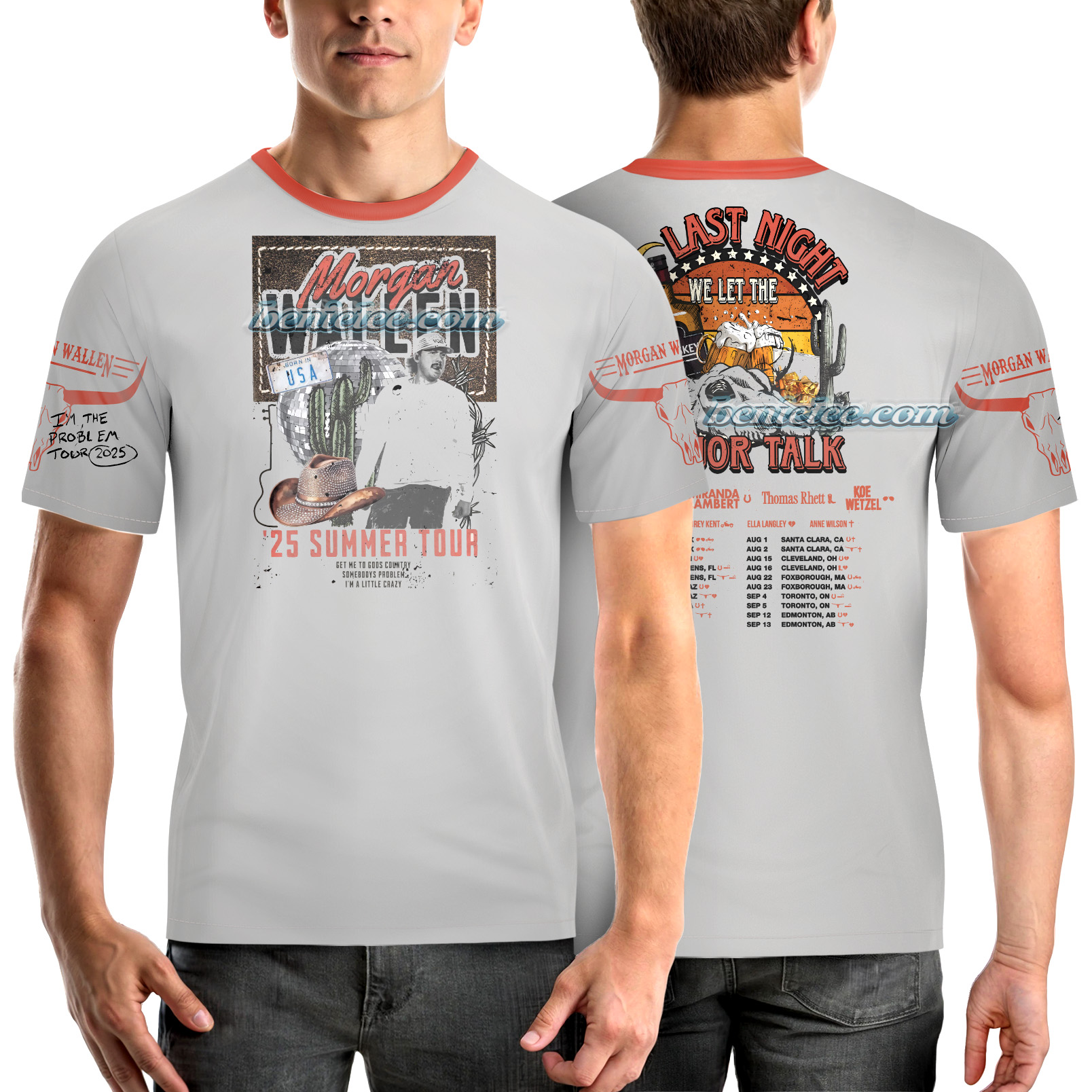 Morgan Wallen 3D Shirt, I’m The Problem Tour 2025 Shirt, Country Music Morgan Shirt - Image 2
