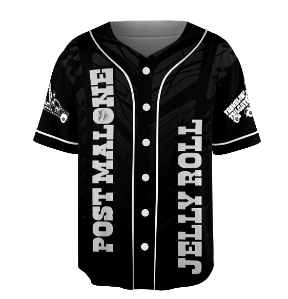 Post Malone Jelly Roll Vintage Jersey, Concert Tour Music Western 2025 - Image 2