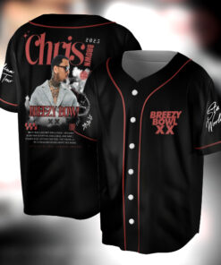 Vintage Chris Brown Breezy Bowl XX Tour 2025 Jersey