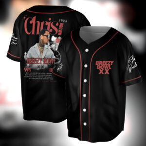 Vintage Chris Brown Breezy Bowl XX Tour 2025 Jersey