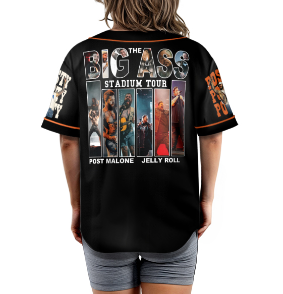 Post Malone With Jelly Roll The Big Ass Tour Jersey, Jelly Roll Shirt, Post Malone Shirt, Jelly Roll and Post Malone Tee - Image 3