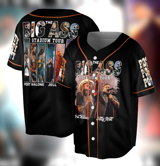 Post Malone With Jelly Roll The Big Ass Tour Jersey, Jelly Roll Shirt, Post Malone Shirt, Jelly Roll and Post Malone Tee