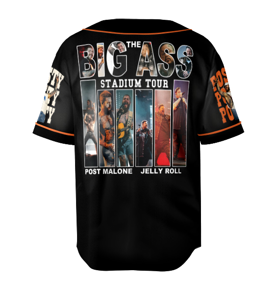 Post Malone With Jelly Roll The Big Ass Tour Jersey, Jelly Roll Shirt, Post Malone Shirt, Jelly Roll and Post Malone Tee - Image 5