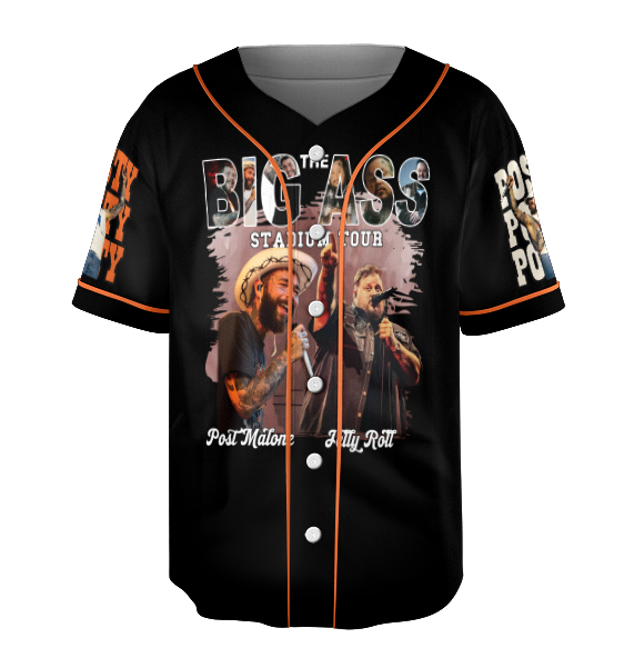 Post Malone With Jelly Roll The Big Ass Tour Jersey, Jelly Roll Shirt, Post Malone Shirt, Jelly Roll and Post Malone Tee - Image 6