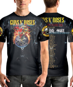Alternative view of Vintage 2000s Guns N Roses T-Shirt 3D