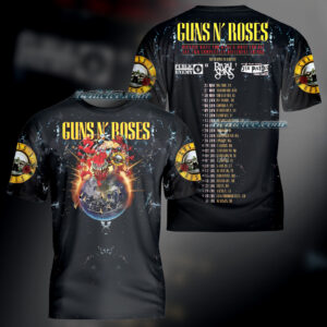 Vintage 2000s Guns N Roses T-Shirt 3D