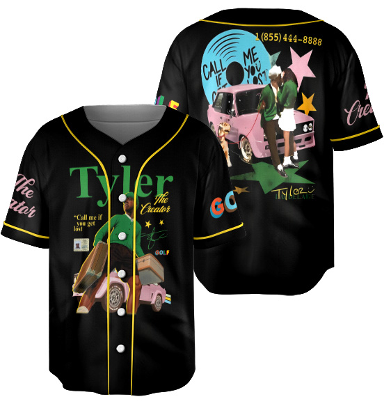 Vintage Tyler The Creator Graphic Jersey, Call Me If You Get Lost Jersey - Image 3