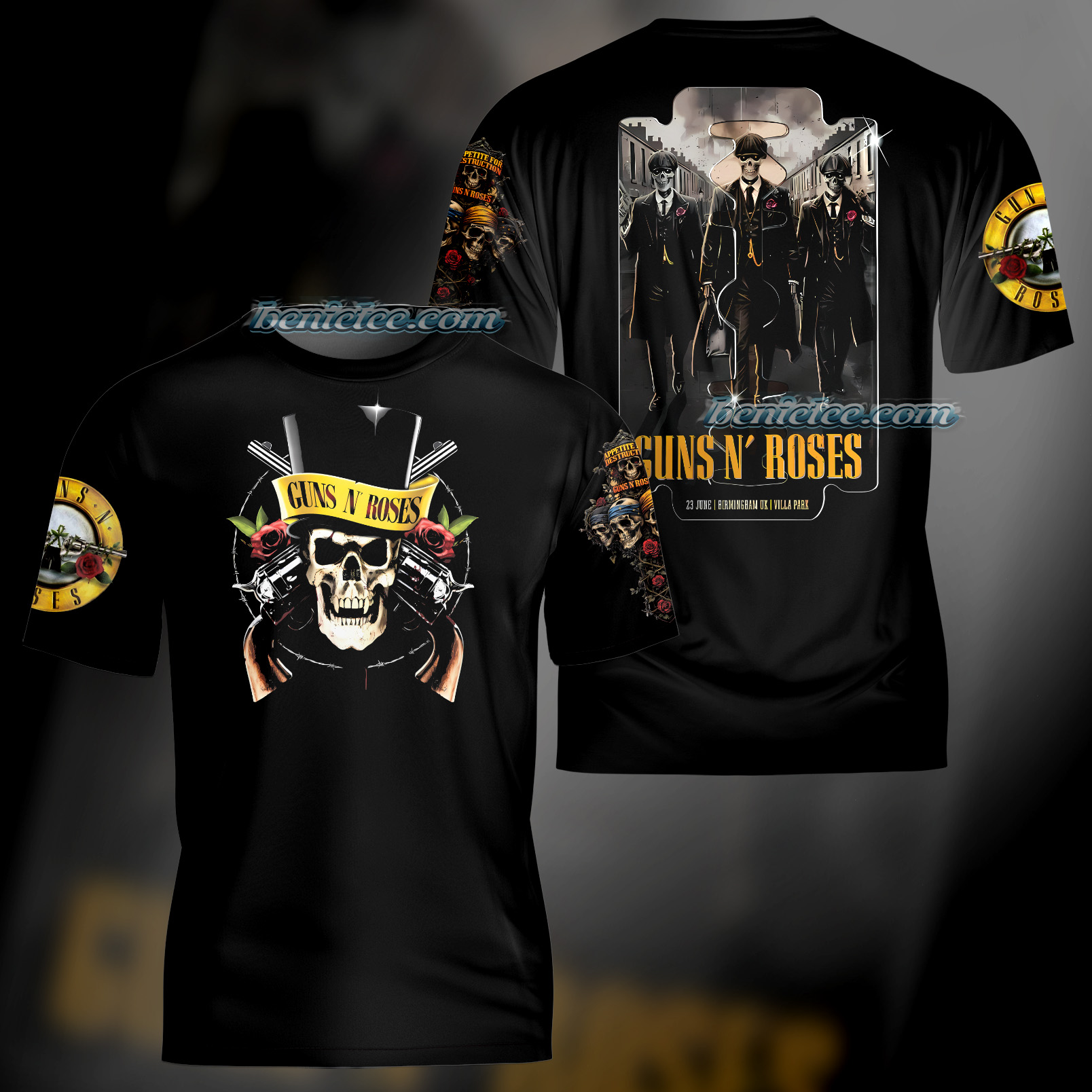 Guns N Roses Rockband Shirt 3D