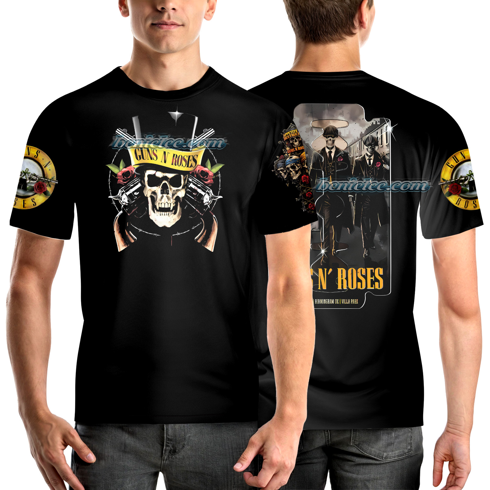 Guns N Roses Rockband Shirt 3D - Image 3