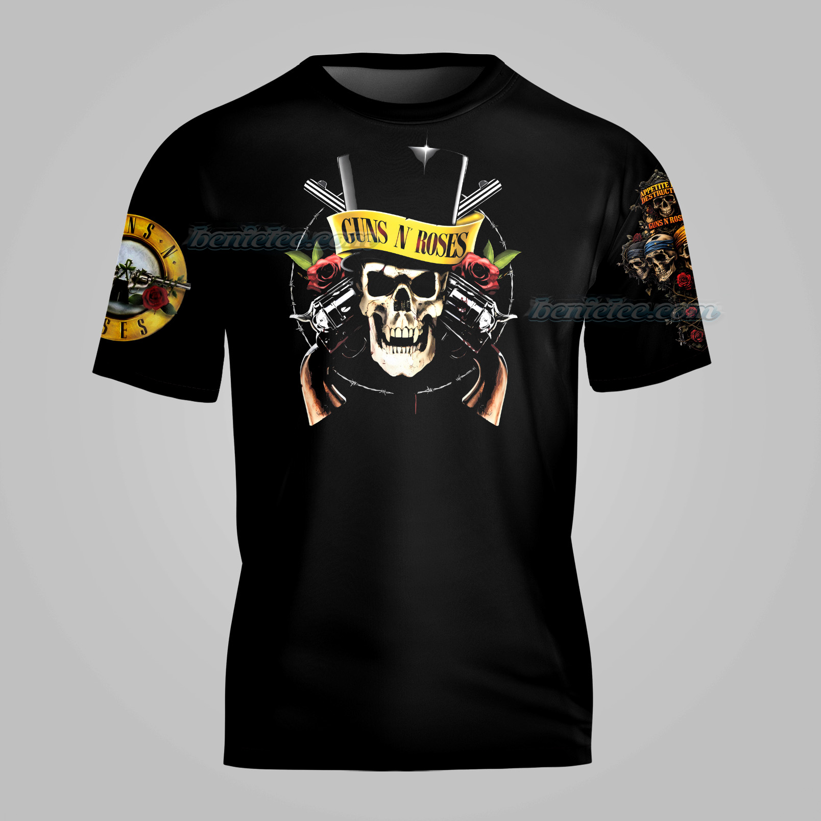 Guns N Roses Rockband Shirt 3D - Image 5