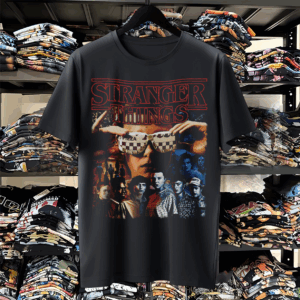 Alternative view of Vintage Stranger Things Shirt, Stranger Things Fan Shirt The upside down, Stranger Things Inspired T-Shirt