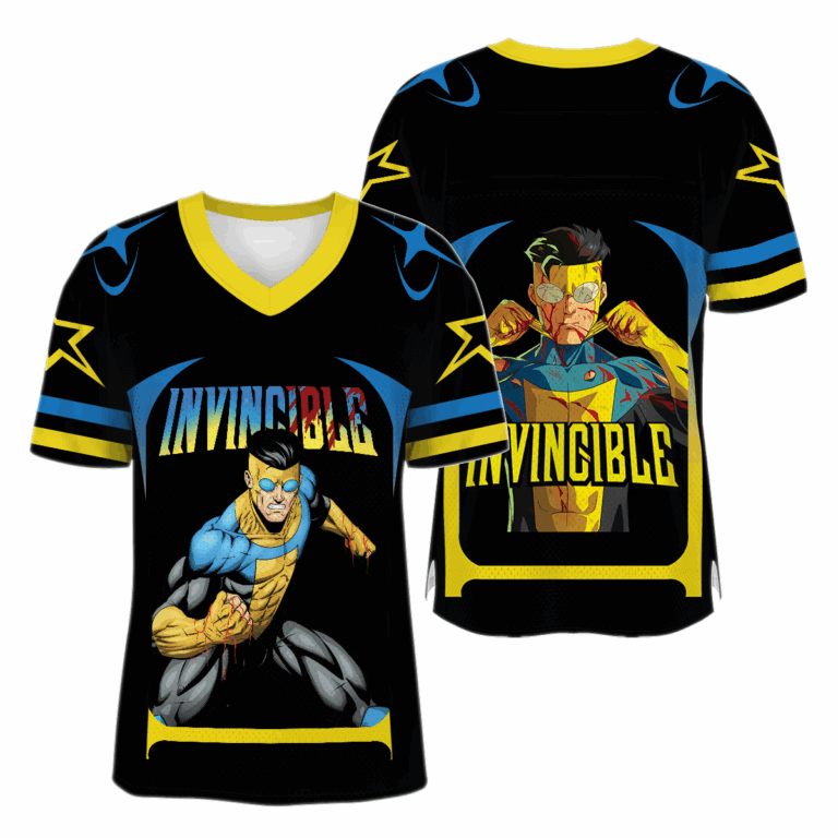 Invincible Who's Beast Cartoon Movie Football Jersey, Invincible Heros Football Jersey