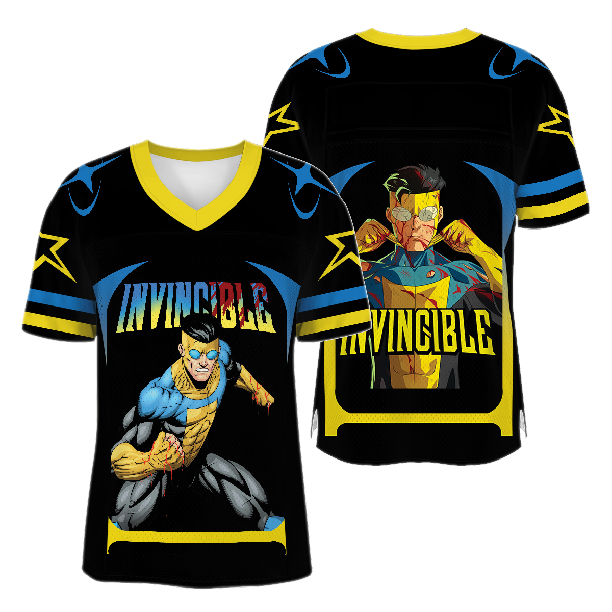 Invincible Who's Beast Cartoon Movie Football Jersey, Invincible Heros Football Jersey