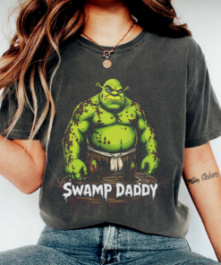 Alternative view of Shrek Shirt Swamp Daddy Muddy Version - Funny Shrek Meme Shirt