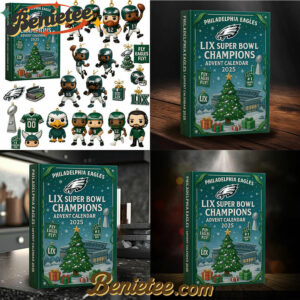 Philadelphia Eagles Advent Calendar 2025 - Super Bowl LIX Champions Edition Christmas Gift, Christmas Idea, Christmas Countdown Advent Calendar Gift Box with 24 Acrylic Ornaments