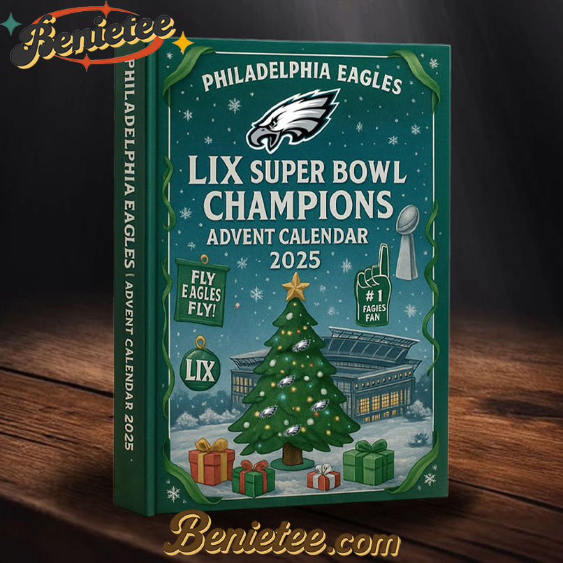 Philadelphia Eagles Advent Calendar 2025 - Super Bowl LIX Champions Edition Christmas Gift, Christmas Idea, Christmas Countdown Advent Calendar Gift Box with 24 Acrylic Ornaments - Image 2