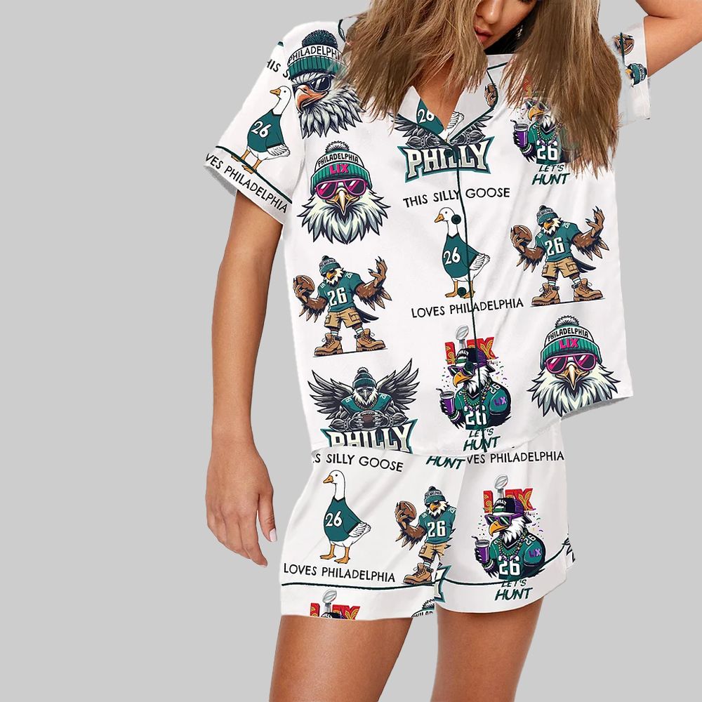 Philadelphia Football Super Bowl Champions 2025 Pajama Set - Image 2