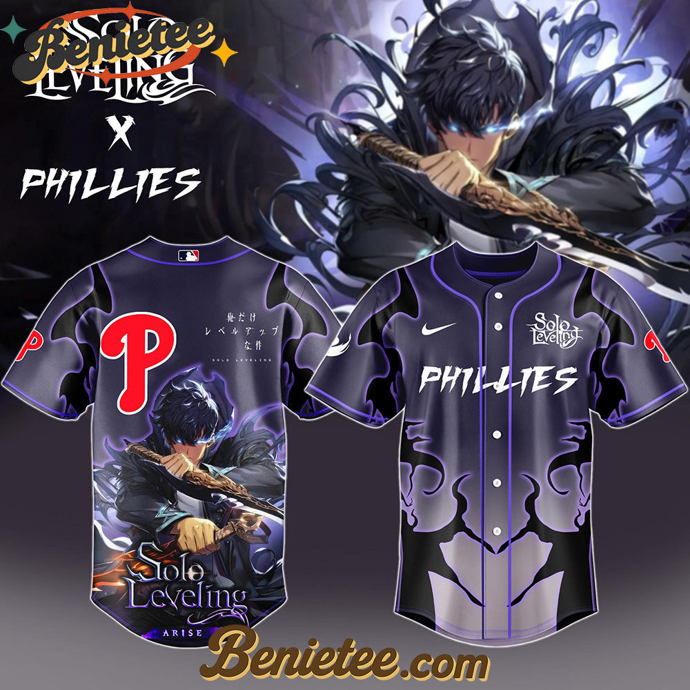 Philadelphia Phillies x Solo Leveling Exclusive Baseball Jersey
